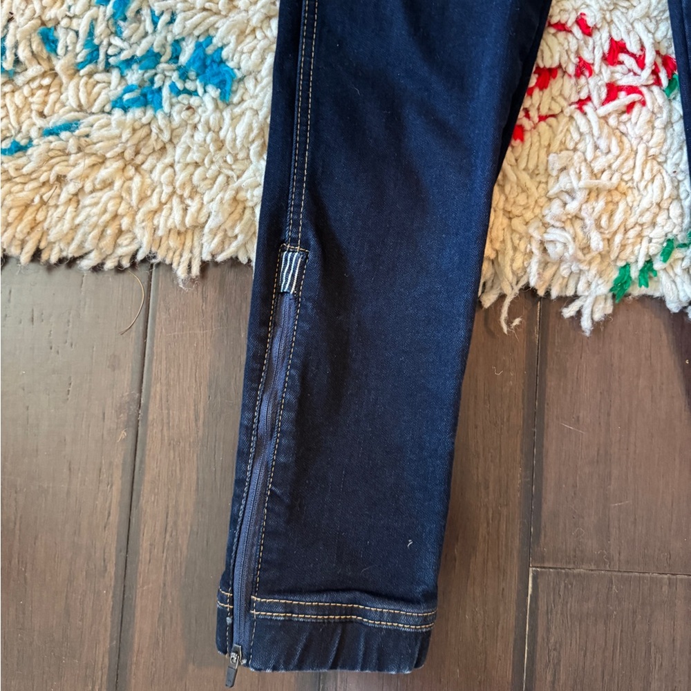 Women's Dark Denim Deluxe Overalls - Picture 4 of 4